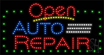 Auto Repair Animated LED Sign