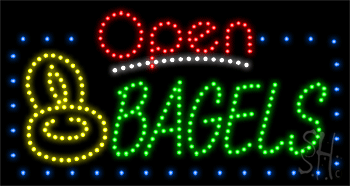 Bagels Animated LED Sign