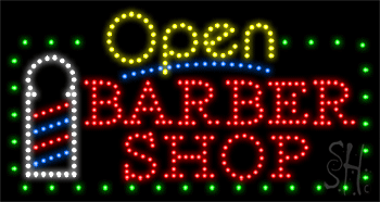 Barber Shop Animated LED Sign