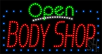 Body Shop Animated LED Sign