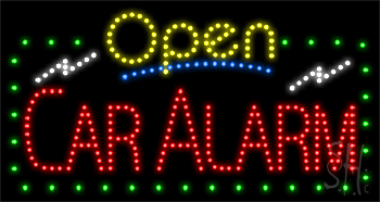 Car Alarm Animated LED Sign