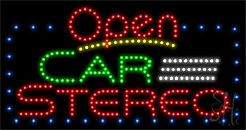 Car Stereo Animated LED Sign