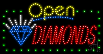 Diamonds Animated LED Sign