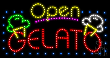 Gelato Animated LED Sign