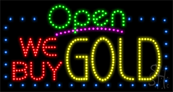 We Buy Gold Animated LED Sign
