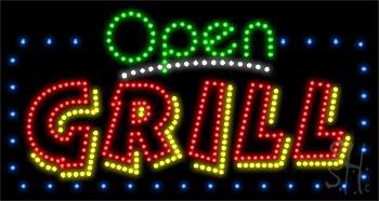 Grill Animated LED Sign