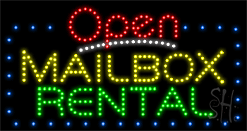 Mailbox Rental Animated LED Sign
