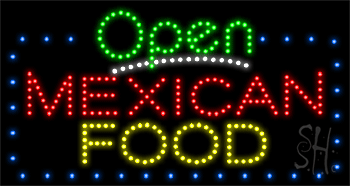 Mexican Food Animated LED Sign