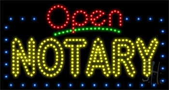 Notary Animated LED Sign