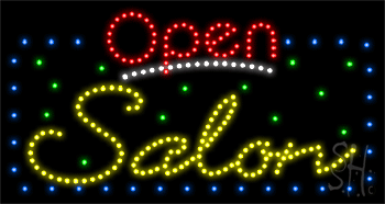 Salon Animated LED Sign