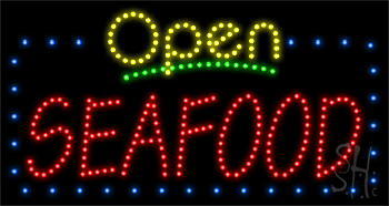 Seafood Animated LED Sign