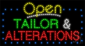 Tailor and Alteration Animated LED Sign