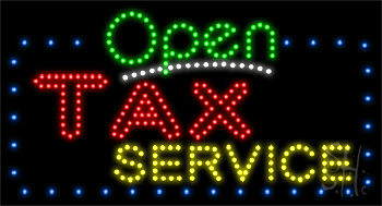 Tax Service Animated LED Sign