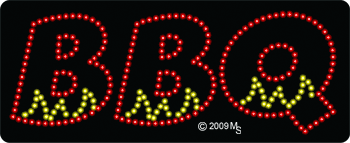 BBQ Animated LED Sign
