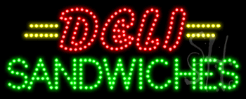 Deli Sandwiches Animated LED Sign
