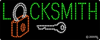 Locksmith Animated LED Sign