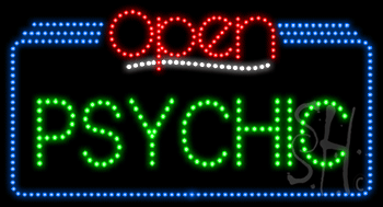 Psychic Open Animated LED Sign