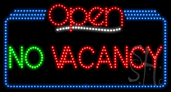 No Vacancy Open Animated LED Sign