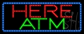 Here ATM Animated LED Sign