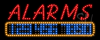 Alarms Animated LED Sign