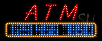 ATM Cash Animated LED Sign