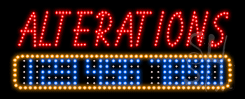 Alterations Animated LED Sign