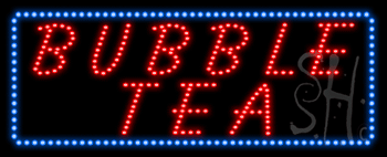 Bubble Tea Animated LED Sign