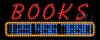 Books Animated LED Sign