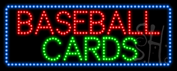 Baseball Cards Animated LED Sign