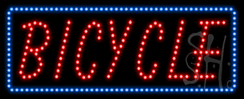Bicycle Animated LED Sign
