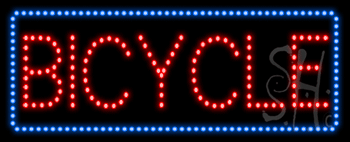 Bicycle Animated LED Sign