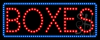 Boxes Animated LED Sign