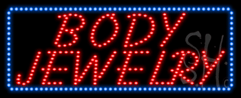 Body Jewelry Animated LED Sign