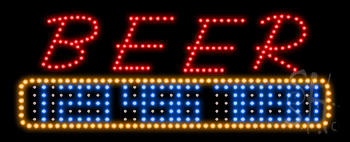 Beer and Wine Animated LED Sign