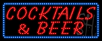 Cocktals and Beer Animated LED Sign