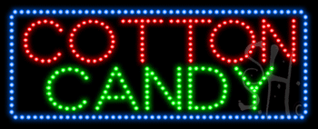 Cotton Candy Animated LED Sign