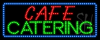 Cafe Catering Animated LED Sign