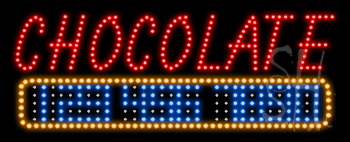 Chocolate Animated LED Sign