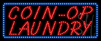 Coin-Op Laundry Animated LED Sign