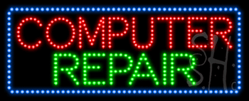 Computer Repair Animated LED Sign