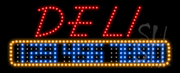Deli Sandwiches Animated LED Sign