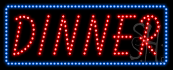 Dinner Animated LED Sign