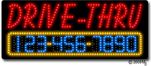 Drive-Thru Open Animated LED Sign