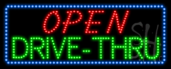 Open Drive-Thru Animated LED Sign