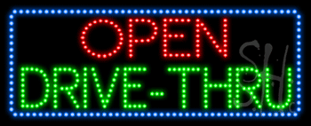Open Drive-Thru Animated LED Sign