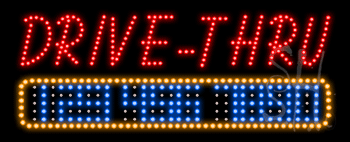 Open Drive-Thru Animated LED Sign