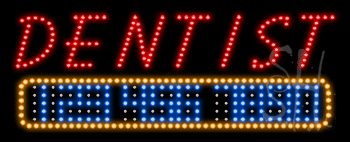 Dentist Animated LED Sign
