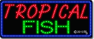 Tropical Fish Animated LED Sign