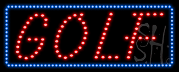 Golf Animated LED Sign