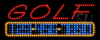 Golf Animated LED Sign
